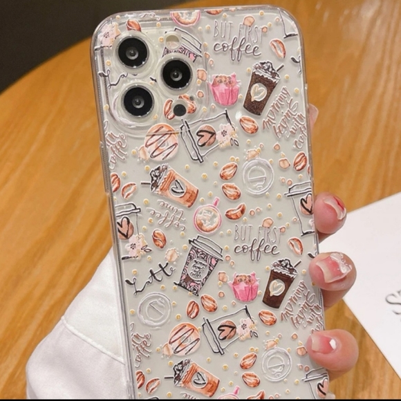 Clear Coffee iPhone 13 Case! - Picture 2 of 5